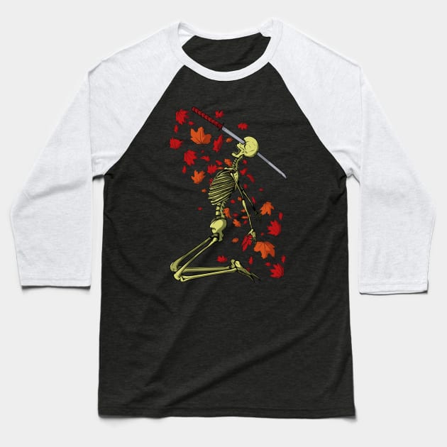 Autumn Fallen Baseball T-Shirt by ProxishDesigns